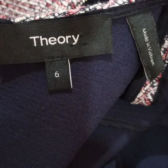 Theory Hourglass Beacon Tweed Dress - Size 6